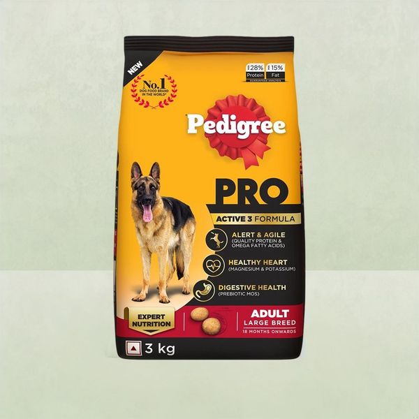 Pedigree Pro Expert Nutrition Dry Dog Food Food For Active Adult Dogs 18 Months Onwards Buy online at 1220 near me