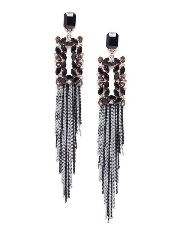 YouBella Jewellery Earings Crystal Tassel Handmade Earrings for Girls and Women Buy online at 464 near me