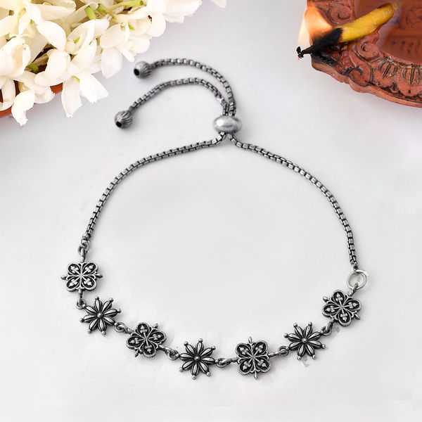 Voylla silver bracelet on sale