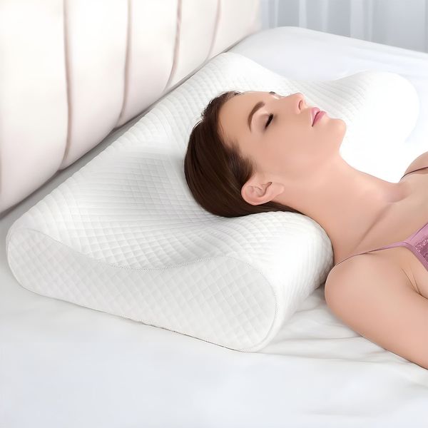 Trajectory Memory Foam Cervical Bed Pillow Orthopedic Contoured Neck Support Pillow Buy online at 1948 near me