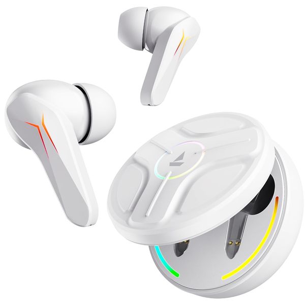 boAt Immortal 141 TWS Earbuds for Gaming w 40H Playtime BEAST Mode RGB LEDs White Sabre Buy online at 1299 near me