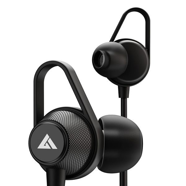 Boult Audio Bassbuds Loop 2 Wired in Ear Earphones with Mic 10mm Powerful Driver Black Buy online at 399 near me