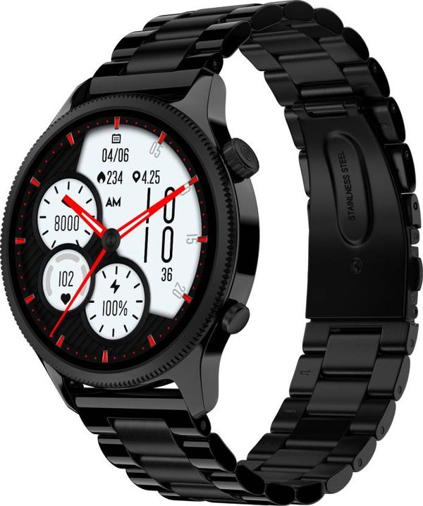 Noise Noisefit Evolve 4 Smartwatch with Bluetooth Calling 1.46 Display SOS Technology Elite Black Buy online at 2999 near me
