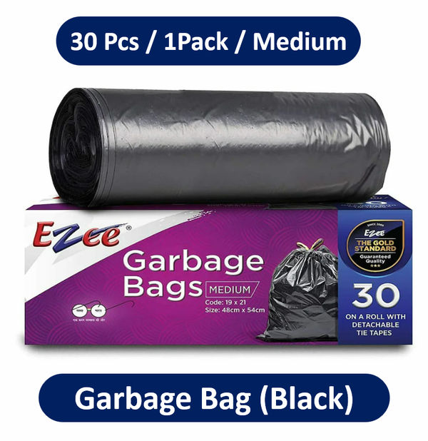 Ezee Medium Garbage Bags 19 X 21 Inches 30 Pieces Buy online at 62 near me
