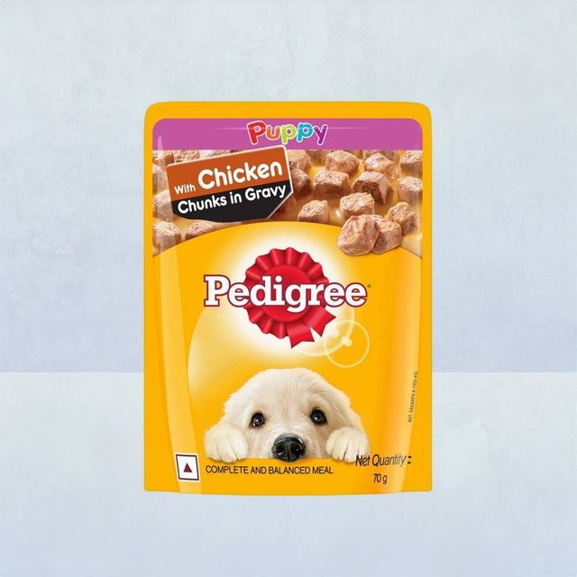 Buy Pedigree Puppy Wet Dog Food Chicken Chunks In Gravy 70 g at 40 Instant Online Delivery Zepto