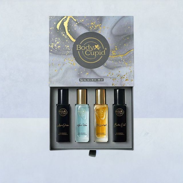 Body Cupid Luxury Perfume Gift Set for Men Long Lasting Fragrances Pack of 4 80 ml Buy online at 541 near me