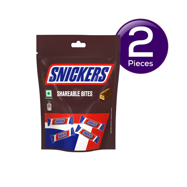 Snickers Shareable Bites Chocolate Pack 120 gms Combo
