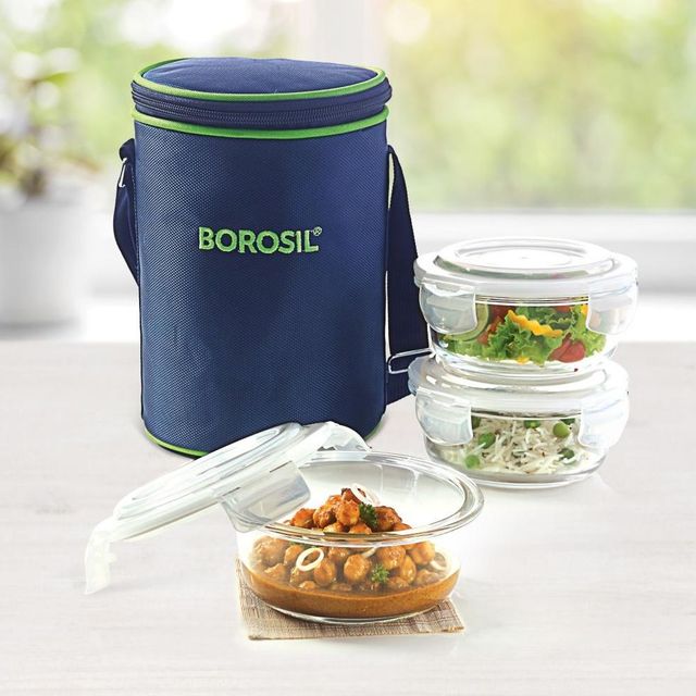Borosil klip n store microwavable containers with lunch bag deals