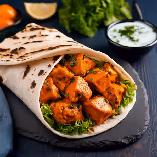 Tandoori Chicken Wrap Recipe