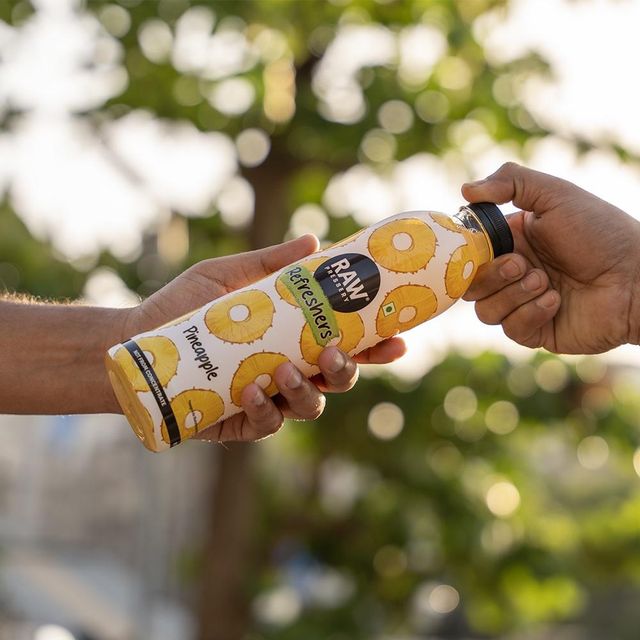 Raw pineapple juice top
