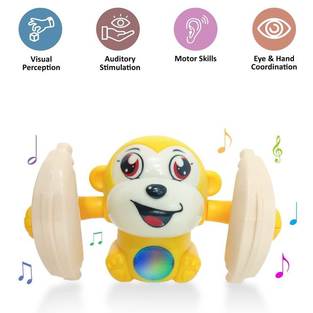 Buy Wembley Dancing Monkey Musical Toy For Kids Tumble Toy With Voice Control Musical Light And Sound 1 piece at 340 Instant Online Delivery Zepto