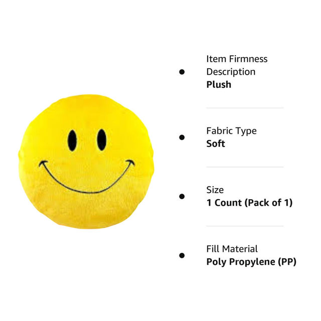 Buy Sterling Soft Toys Smiley Cushion 1 piece at 272 Instant Online Delivery Zepto