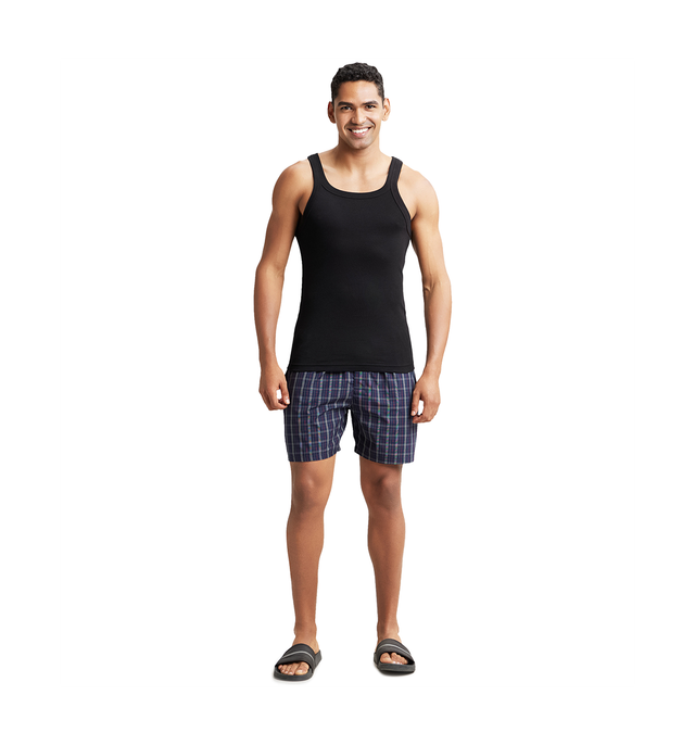 Buy Jockey 1222 Men s Super Combed Mercerized Cotton Woven Checks Boxer Shorts 1 piece at 479 Instant Online Delivery Zepto
