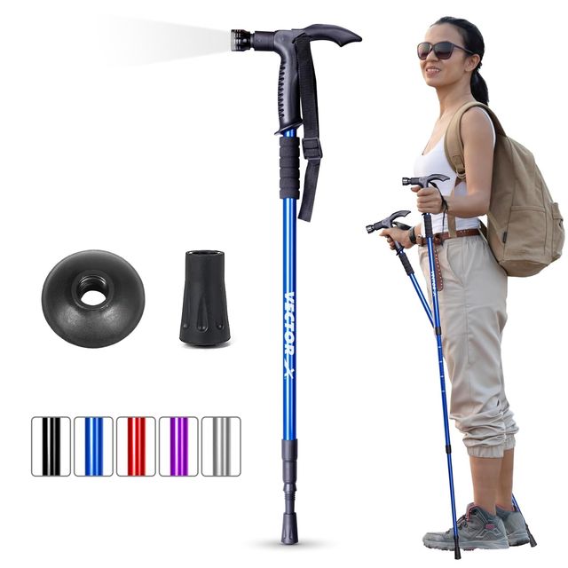 Shock absorbing hiking pole outlet