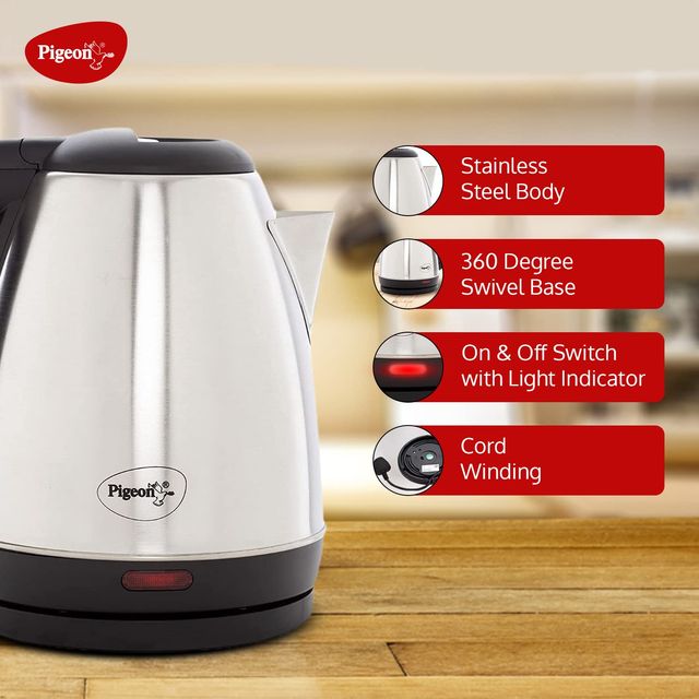 Buy Pigeon Amaze Plus Electric Kettle 1.5 L 1 piece at 549 Instant Online Delivery Zepto