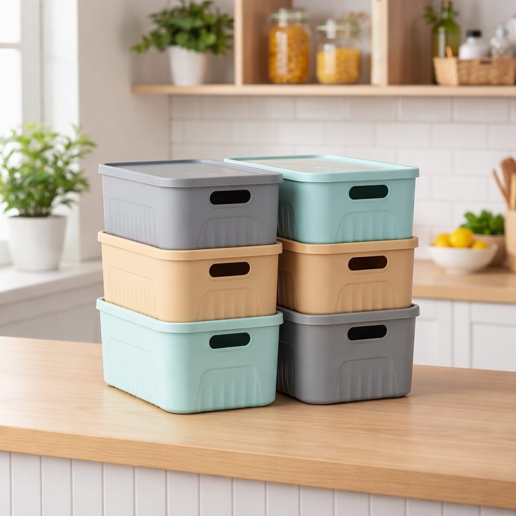 Zedak Multipurpose Storage Boxes with Lids & Handles - Buy at
