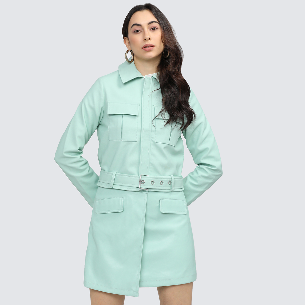 Tokyo Talkies Women's Solid Faux Leather Jacket - Buy at ₹1269