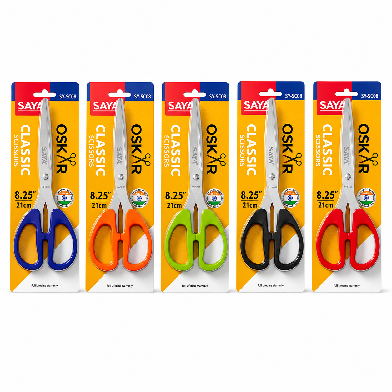 Saya Stainless Steel Scissors 8.25 inch - Buy at ₹93 Online