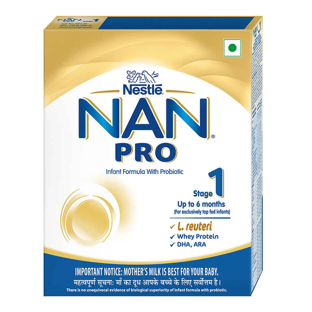 Nestle NAN PRO Stage 1 Infant Formula Pouch - Buy at ₹775 Online