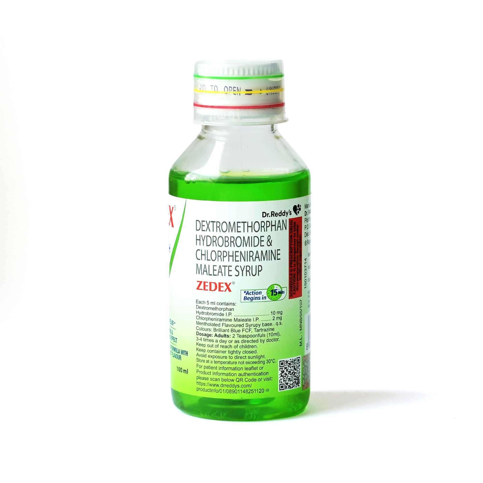 Zedex Mix Fruit Flavour Dry Cough Syrup - Buy at ₹187 Online