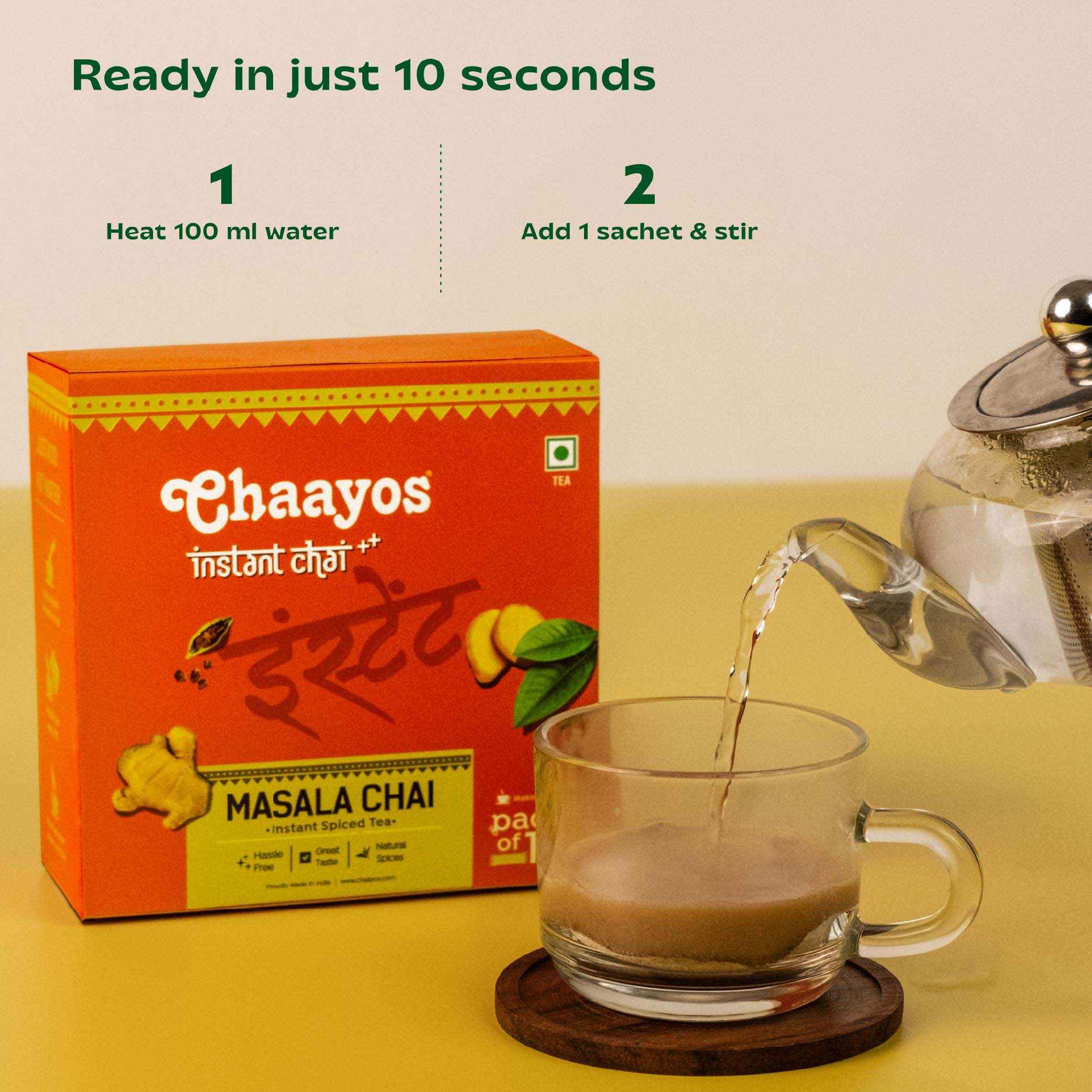 Chaayos Instant Masala Tea Premix - Buy at ₹146 Online | Instant