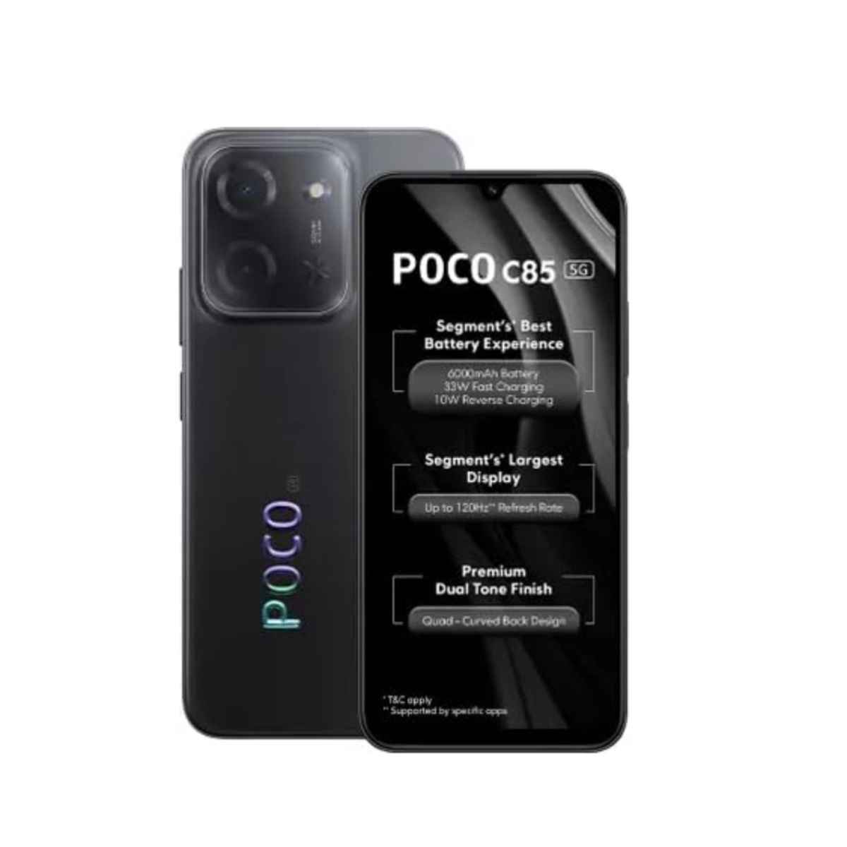 POCO C85 5G Power Black - Buy at ₹16199 Online | Instant Delivery