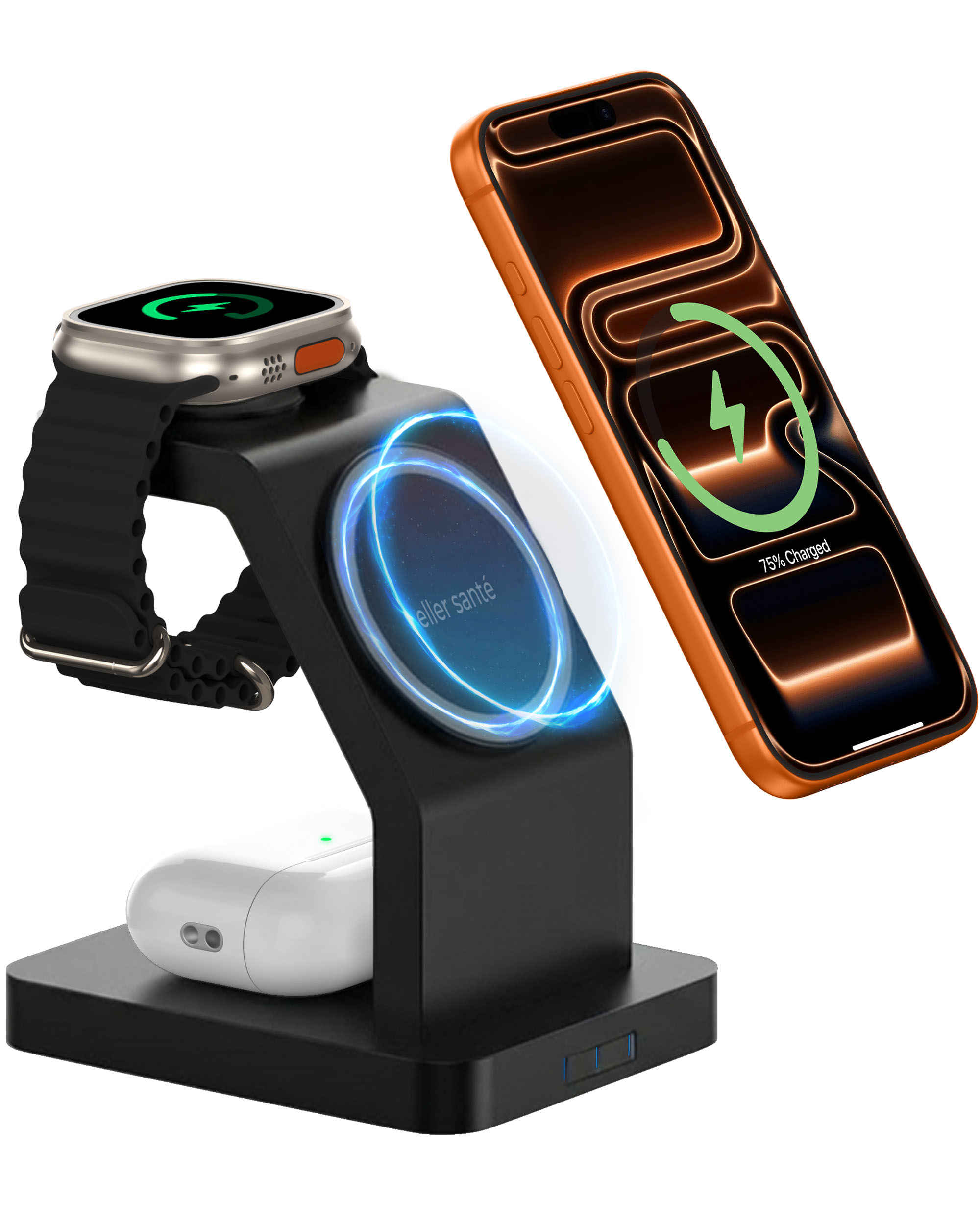 wireless charger for iphone apple watch and airpods