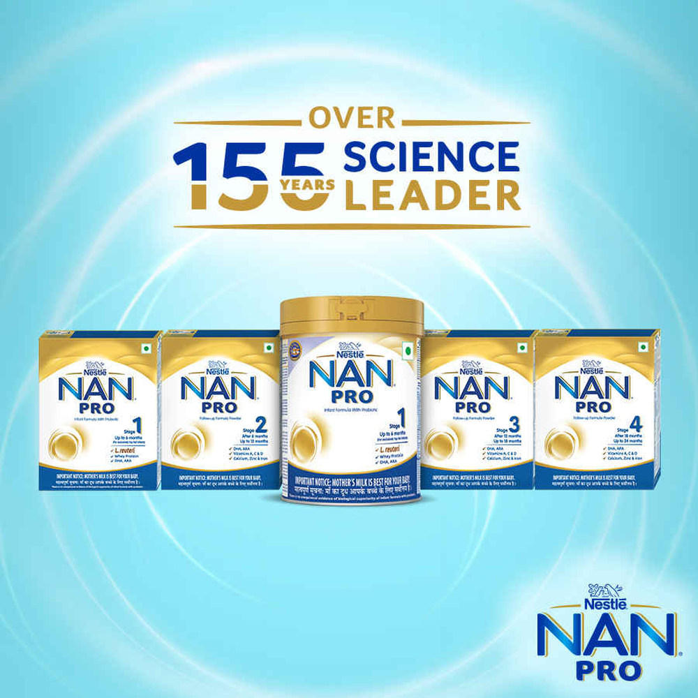 Nestle NAN PRO Stage 1 Infant Formula Pouch - Buy at ₹775 Online