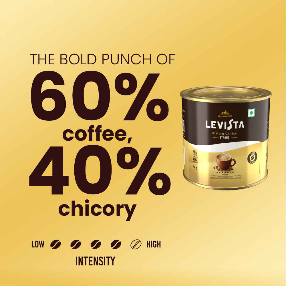 Levista Strong Instant Coffee Can - Buy at ₹140 Online | Instant