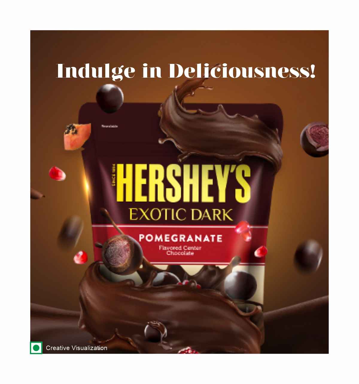 Hershey's Exotic Dark Pomegranate - Buy at ₹140 Online | Instant