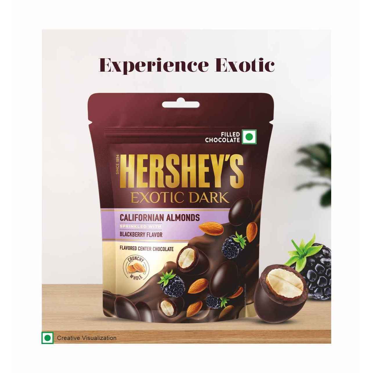 Hershey's Exotic Dark Chocolate Californian Almonds - Buy at ₹59
