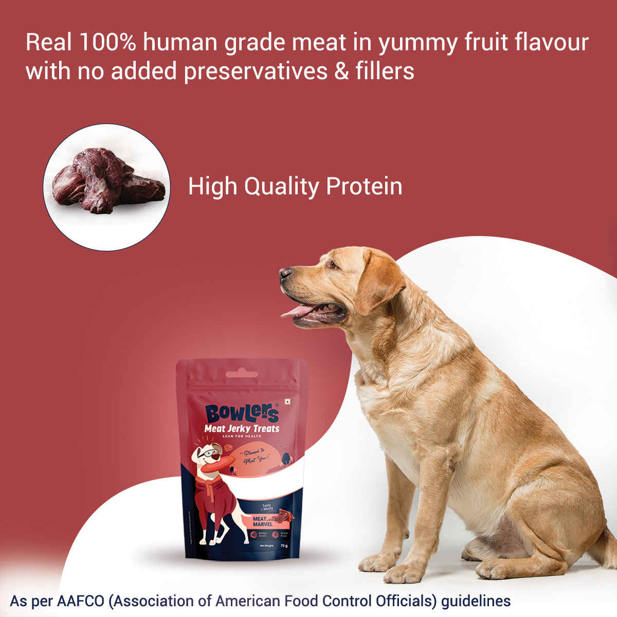 Bowlers Dog Meat Jerky - Buy at ₹104 Online | Instant Delivery