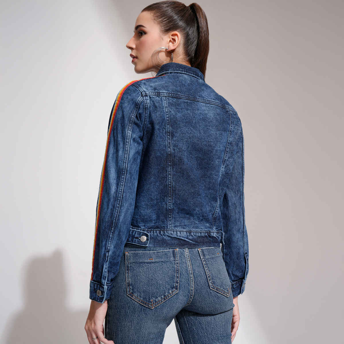 Tokyo Talkies Women's Solid Denim Jacket - Buy at ₹756 Online