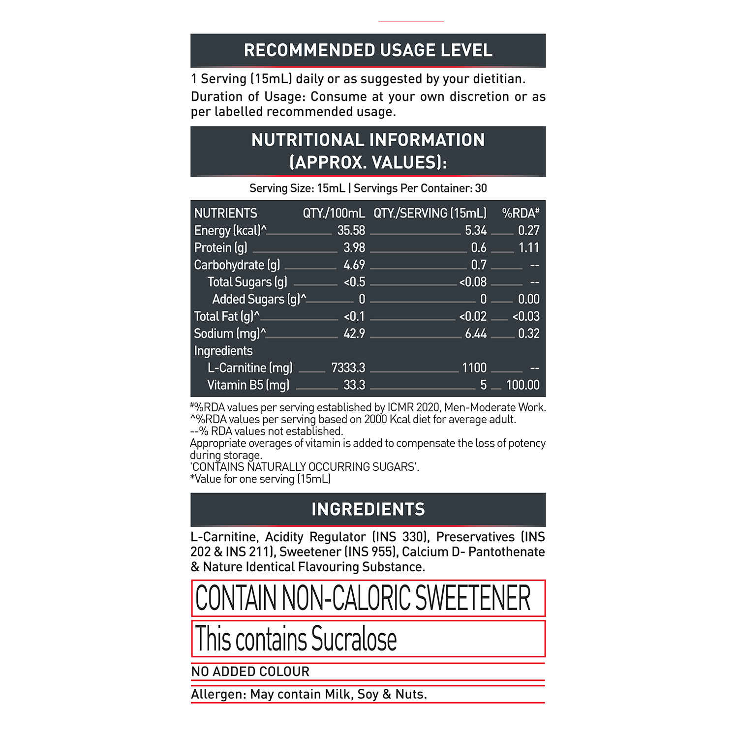 MuscleBlaze Liquid L Carnitine 1100mg Tangy Orange 30 Servings - Buy at ₹759 Online | Instant Delivery