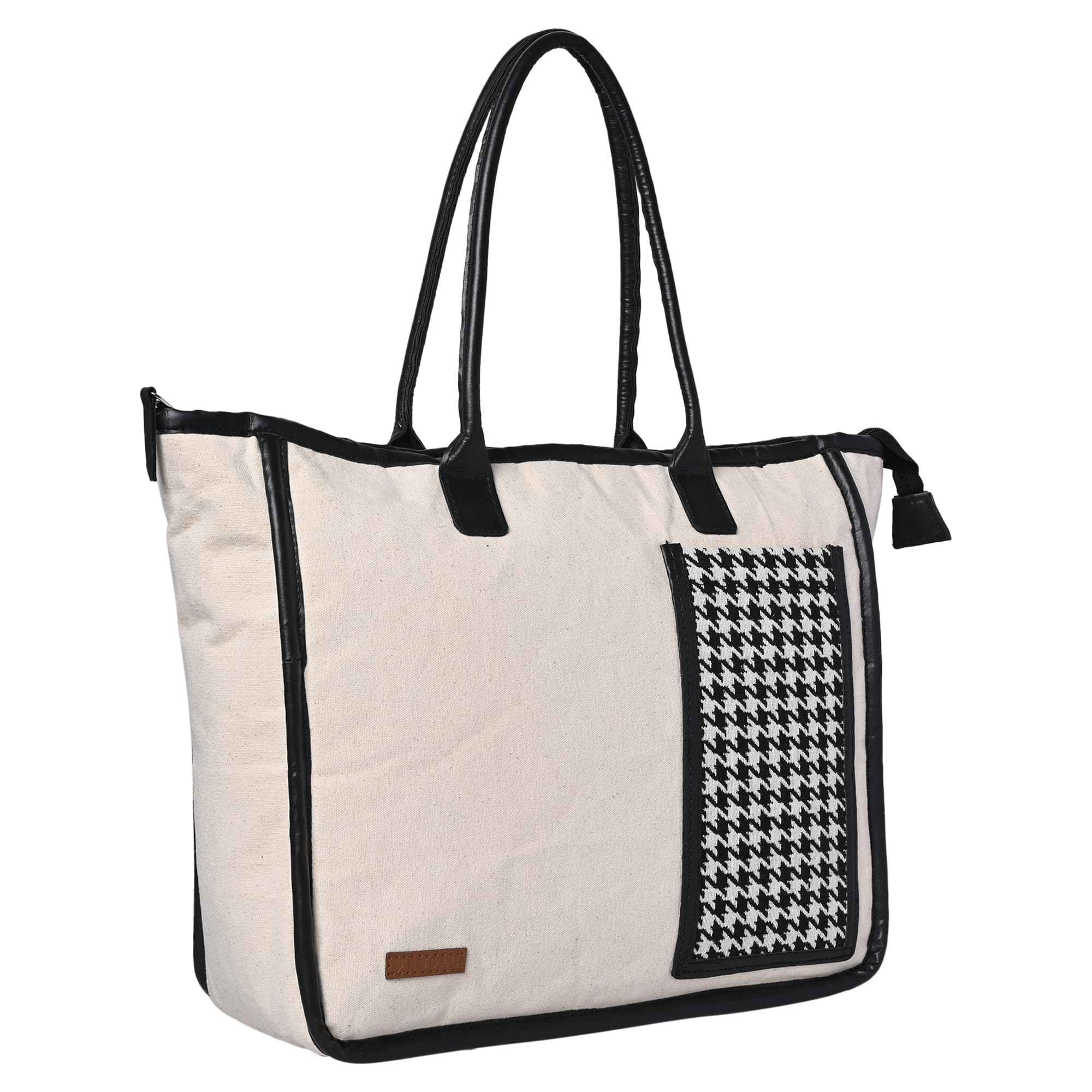 Ensac Check Tote Bag for Women - Buy at ₹659 Online | Instant