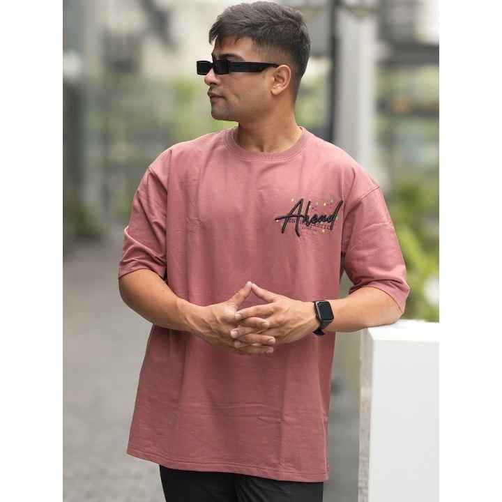 Maniac Men's Printed Round Neck 3/4th Sleeve Onion Cotton