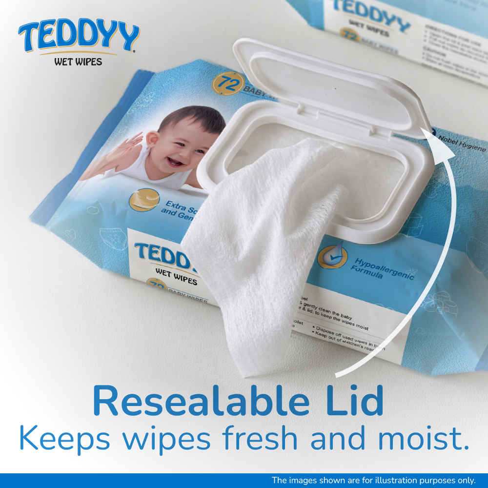 Teddyy Baby Skincare Wet Wipes - Buy at ₹49 Online | Instant