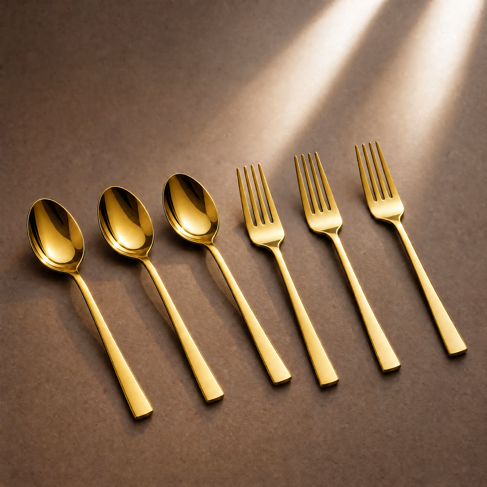 Frenchware Gold Stainless Steel Spoons & Forks - Buy at ₹389