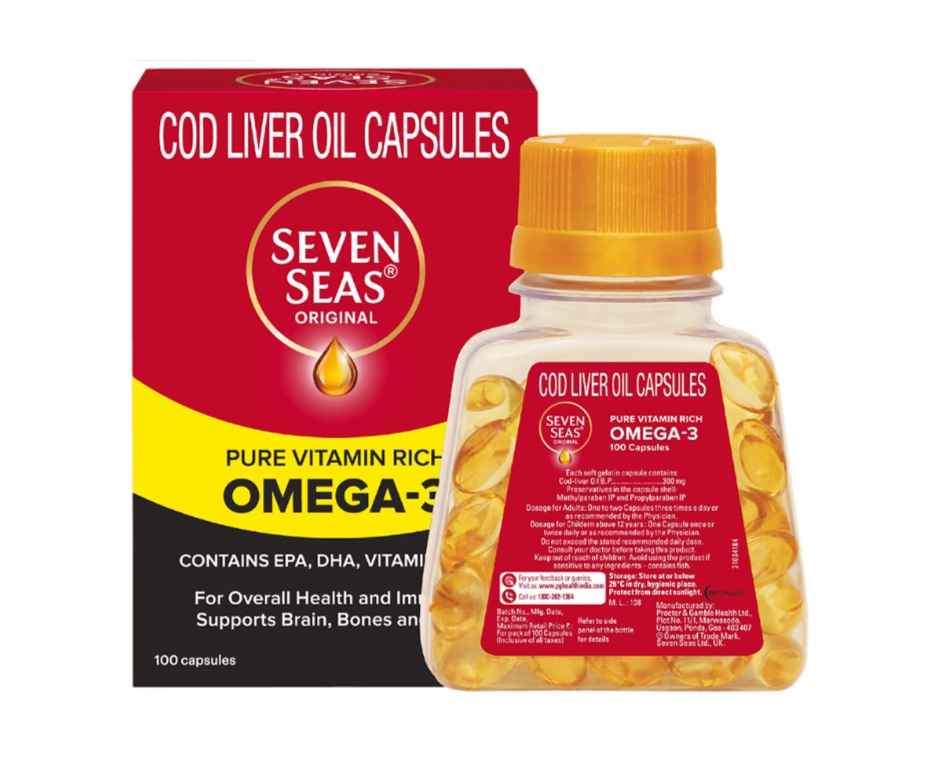Seven Seas Original Cod Liver Oil Capsule - Buy at ₹359 Online