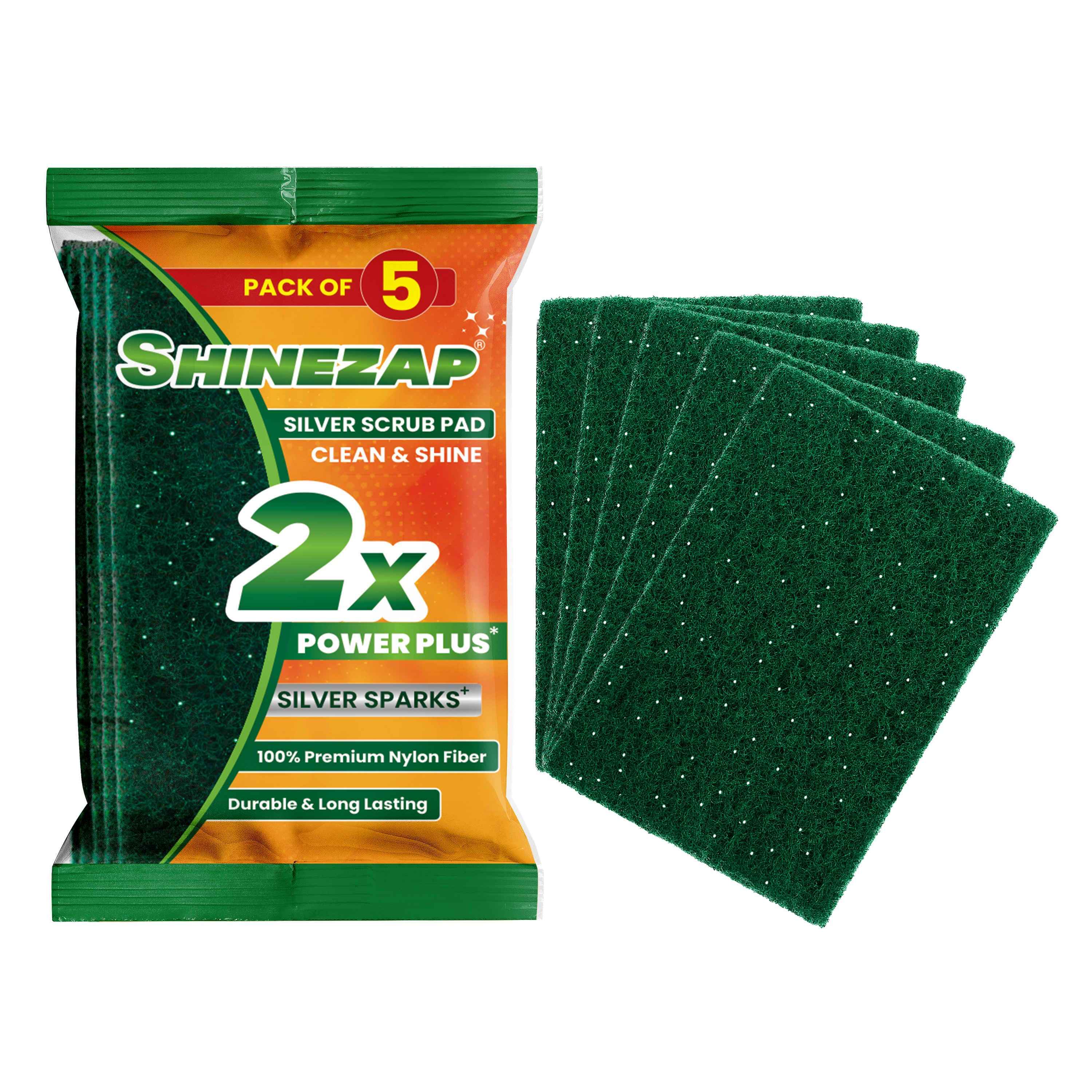Shinezap silver Scrub pad Pack of 5 - Buy at ₹54 Online | Instant