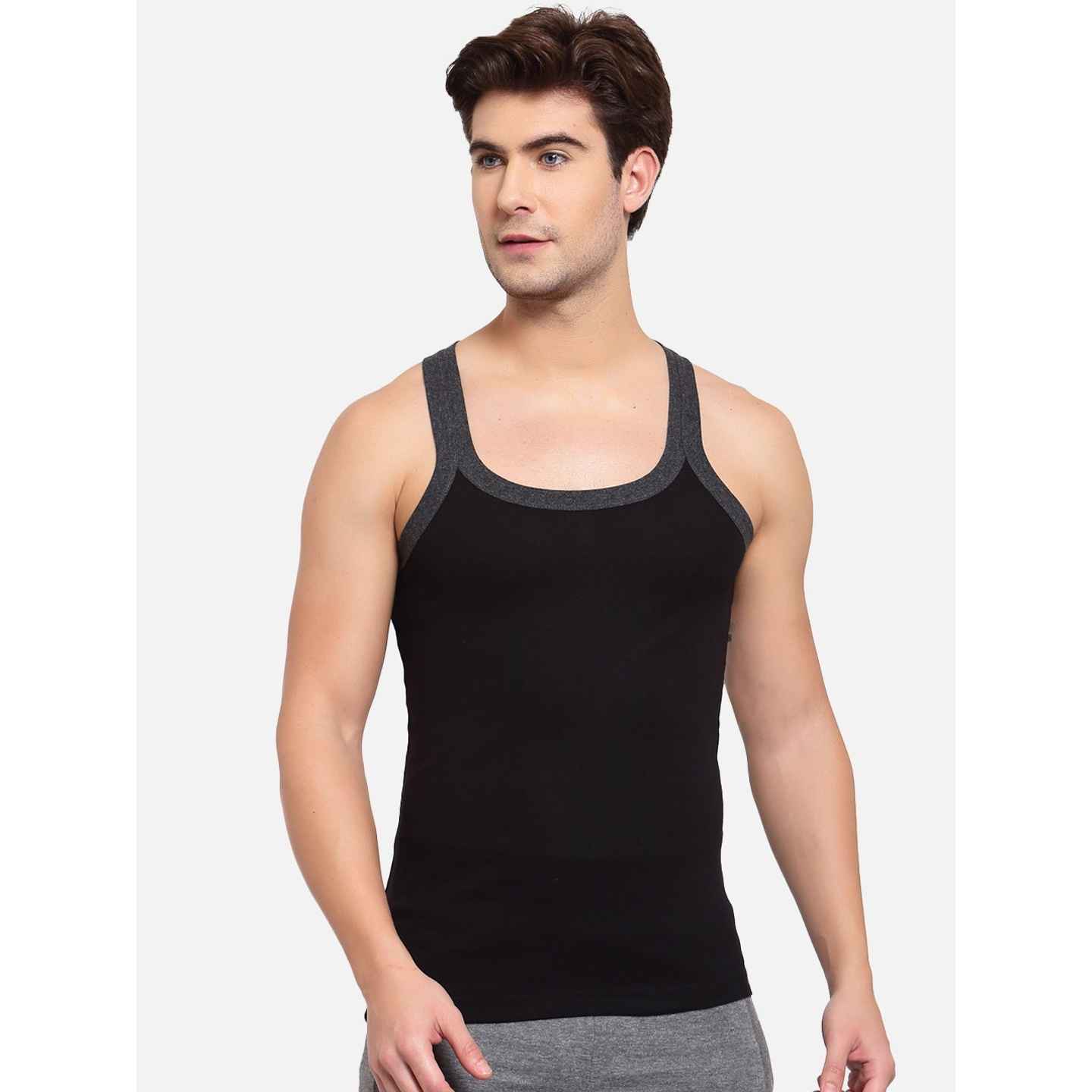 ë BIOTOP linen compact vest / BLACK Sporto Pack Of 1 Men Vest - Buy at ₹146 Online | Instant Delivery