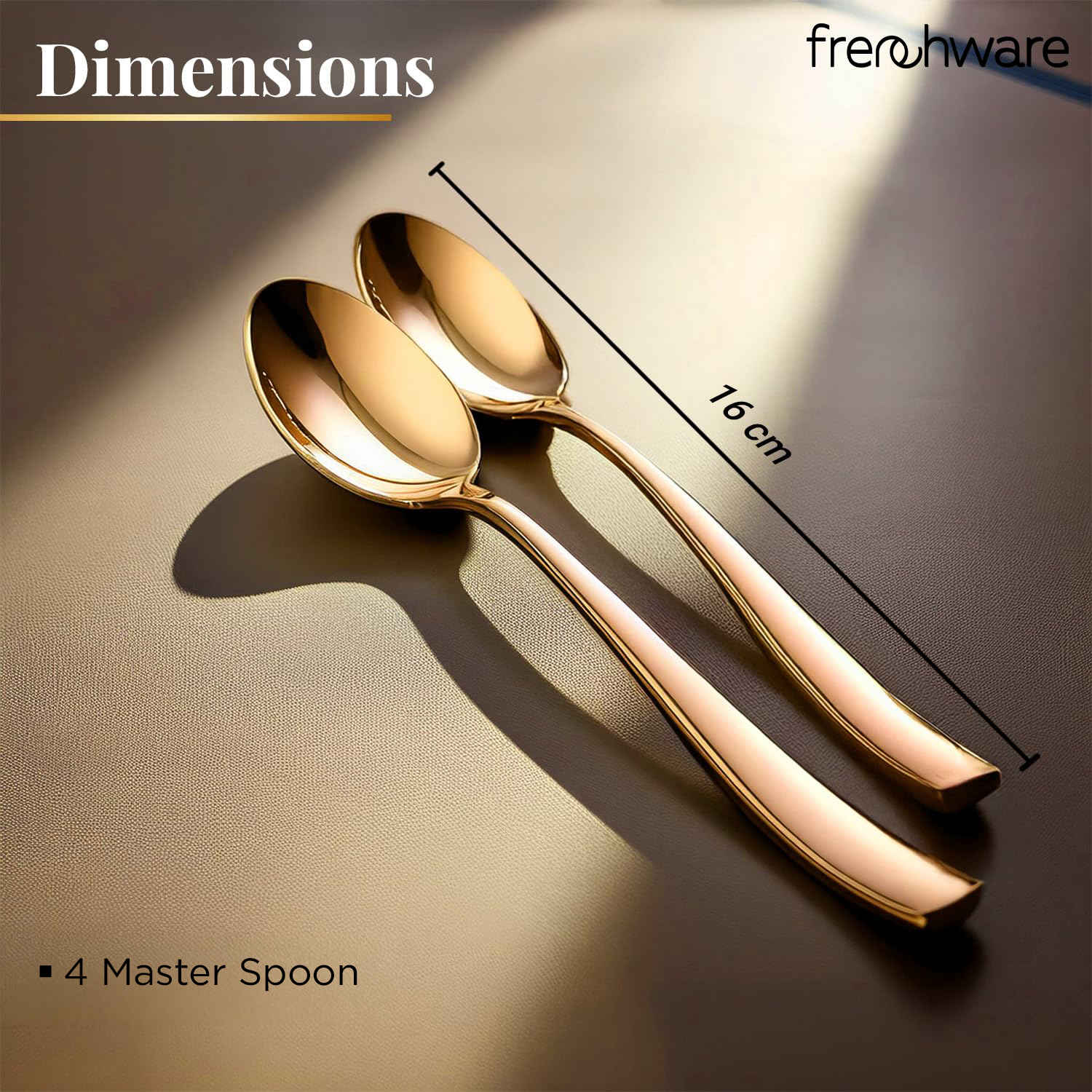 Frenchware Gold Stainless Steel Spoons - Buy at ₹279 Online