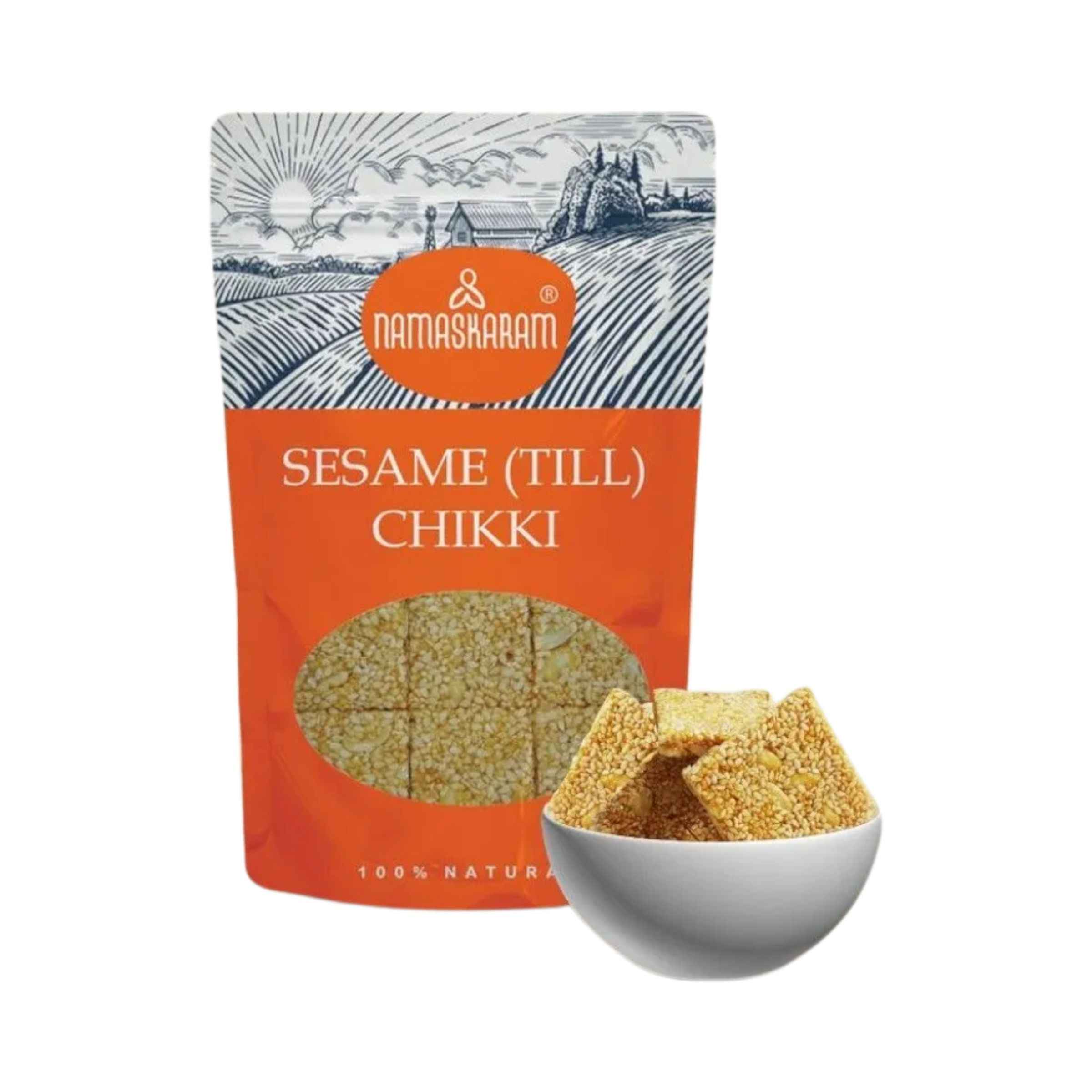 Namaskaram Sesame-Till Chikki - Buy at ₹68 Online | Instant