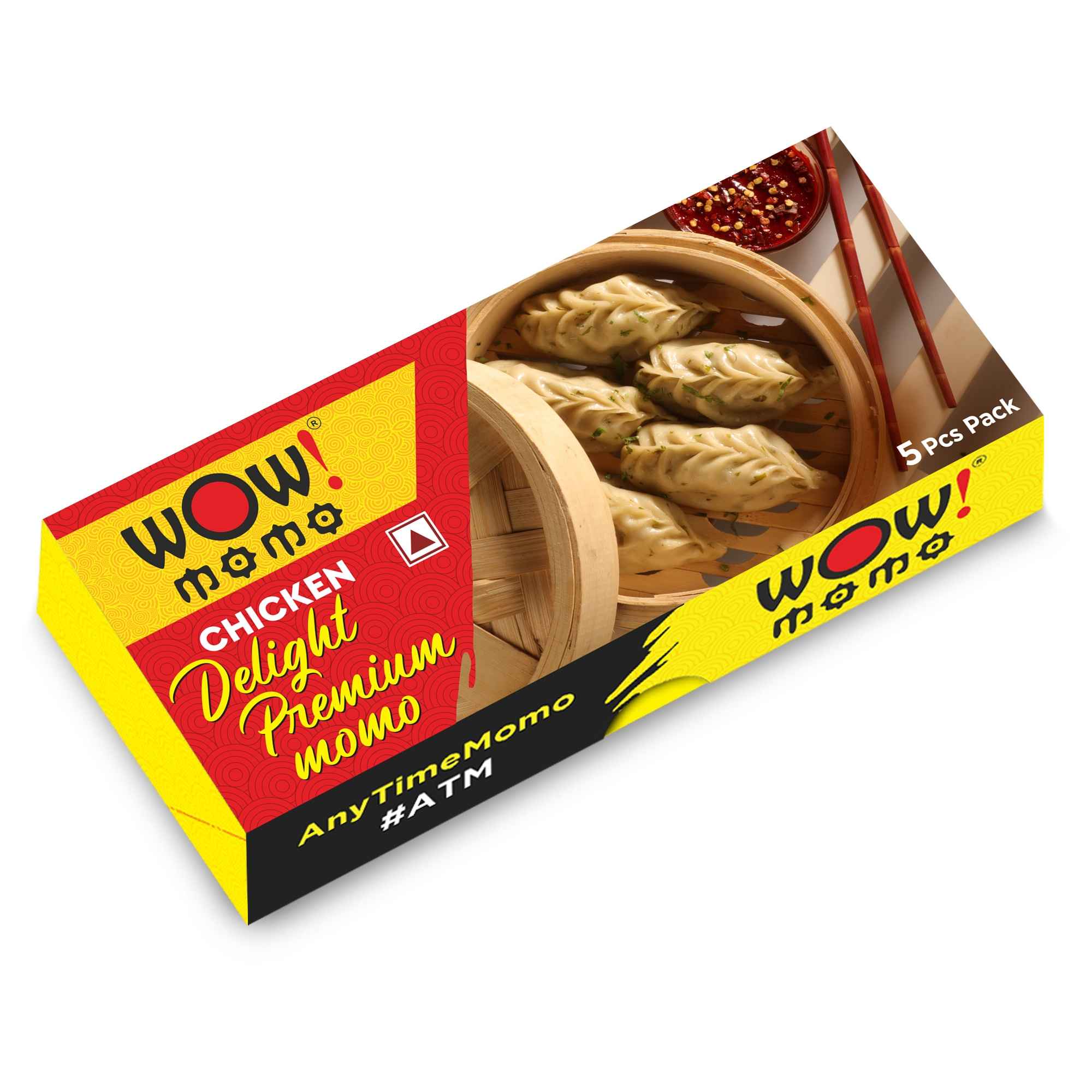 Wow! Momo Chicken Delight Premium Momos Combo - Buy at ₹164