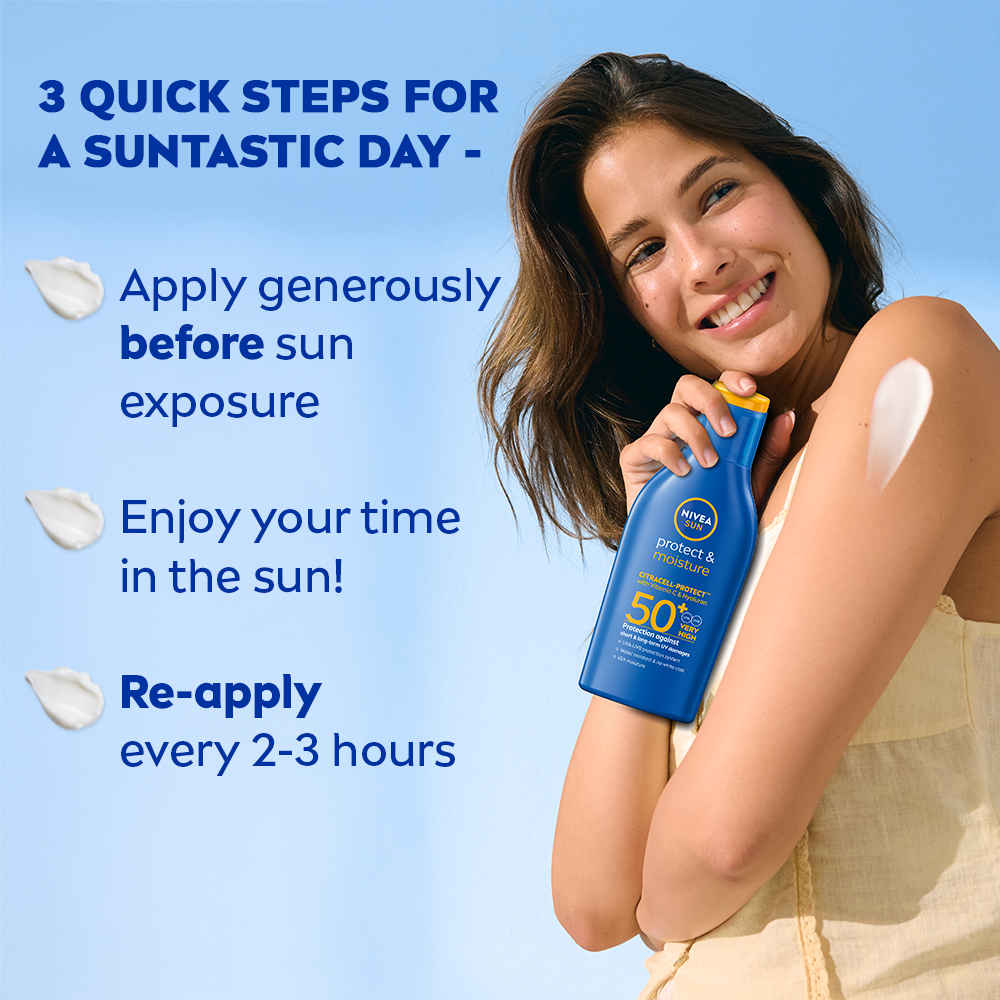 NIVEA SUN Protect and Moisture SPF 50+ Advanced Sunscreen - Buy at