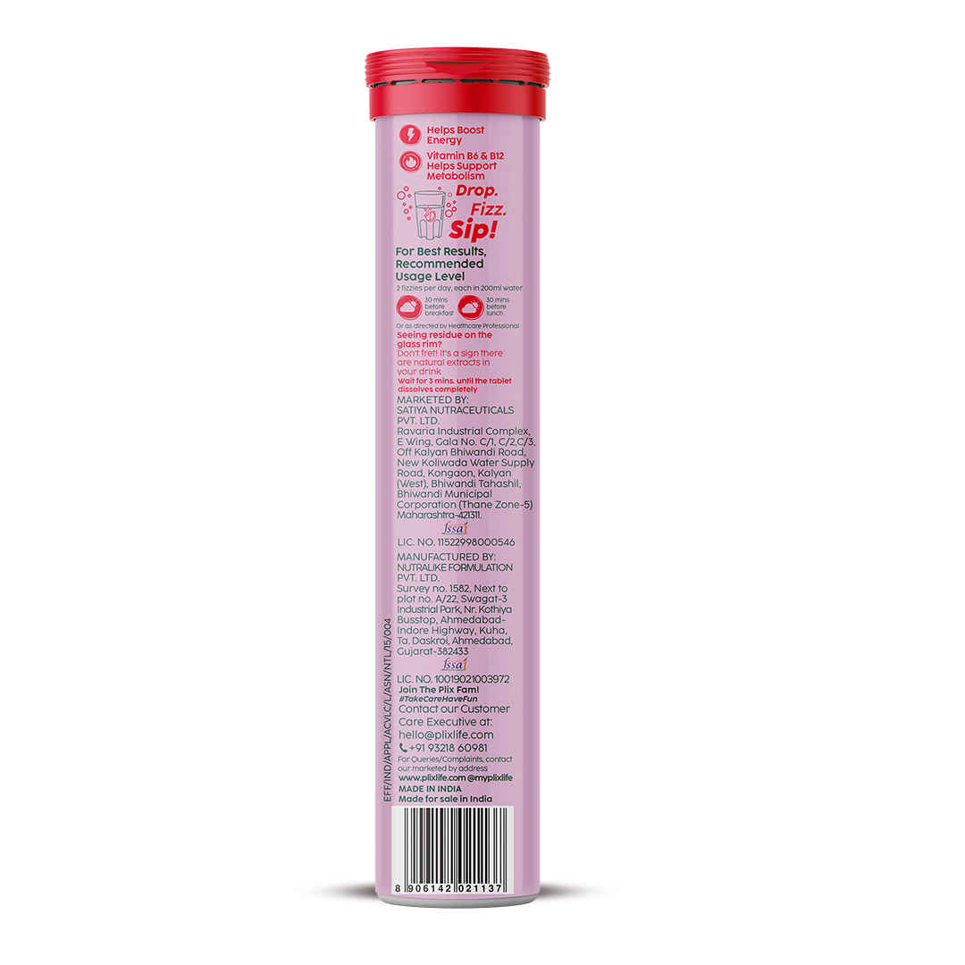plix acv l carnitine Apple Cider Vinegar L-Carnitine Effervescent for converting fat into energy - Pack Of 1 - Buy at ₹320 Online | Instant Delivery Quantity:Single Vial $90 Grape Seed Extract - anti dullness drink