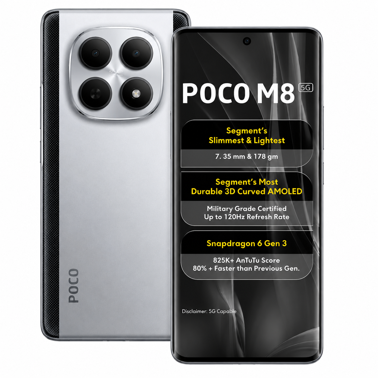 POCO M8 - Buy at ₹20799 Online | Instant Delivery - Zepto