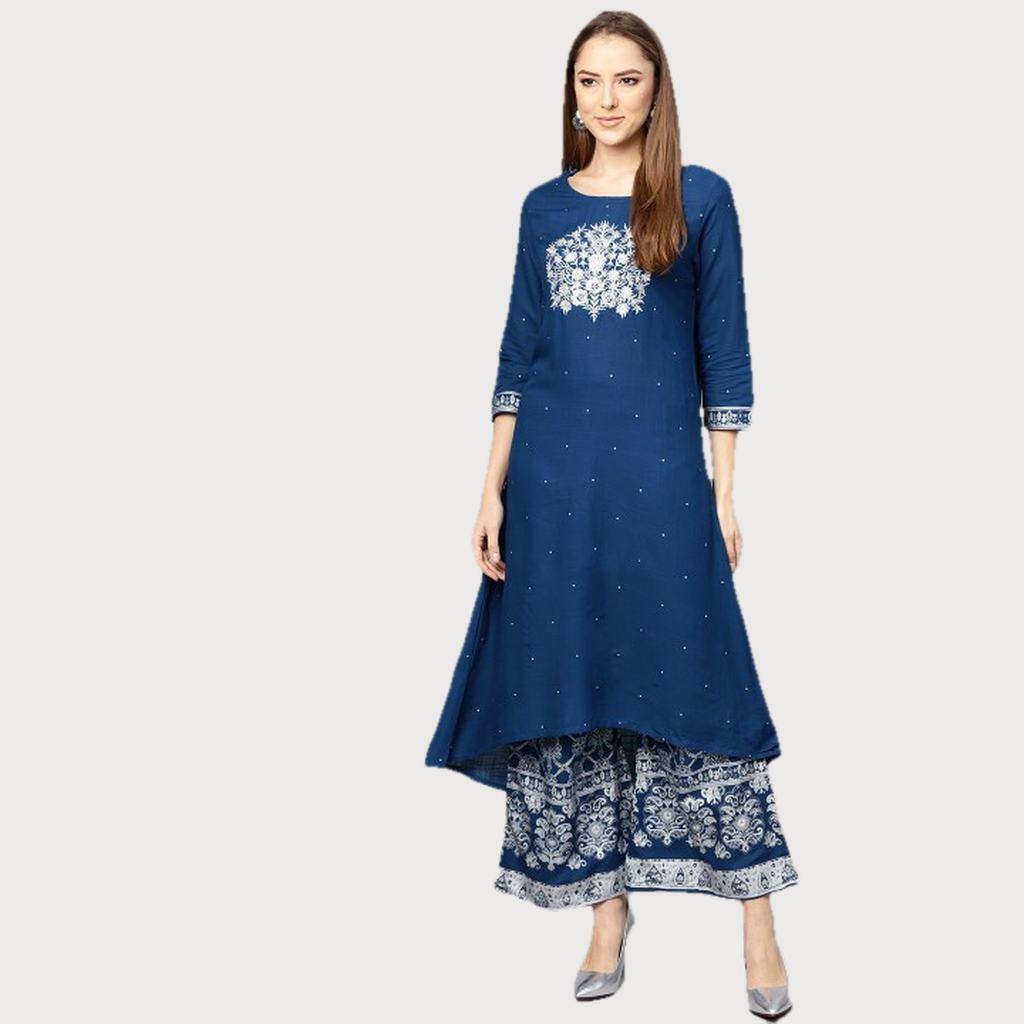 Ishin Women Embroidered Suit Set - Buy at ₹1192 Online | Instant
