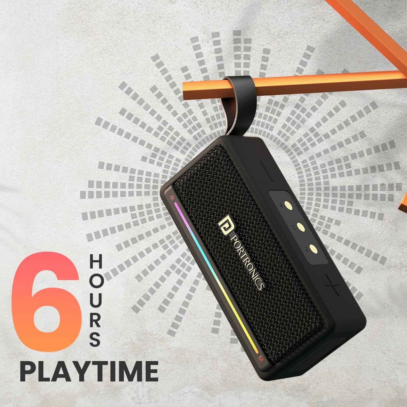 Portronics Harmony Mini, 25W HD Sound Portable Bluetooth Speaker