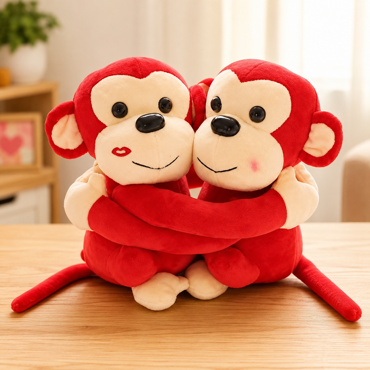 DearJoy Hugging Monkey Red 25 cm - Buy at ₹269 Online | Instant